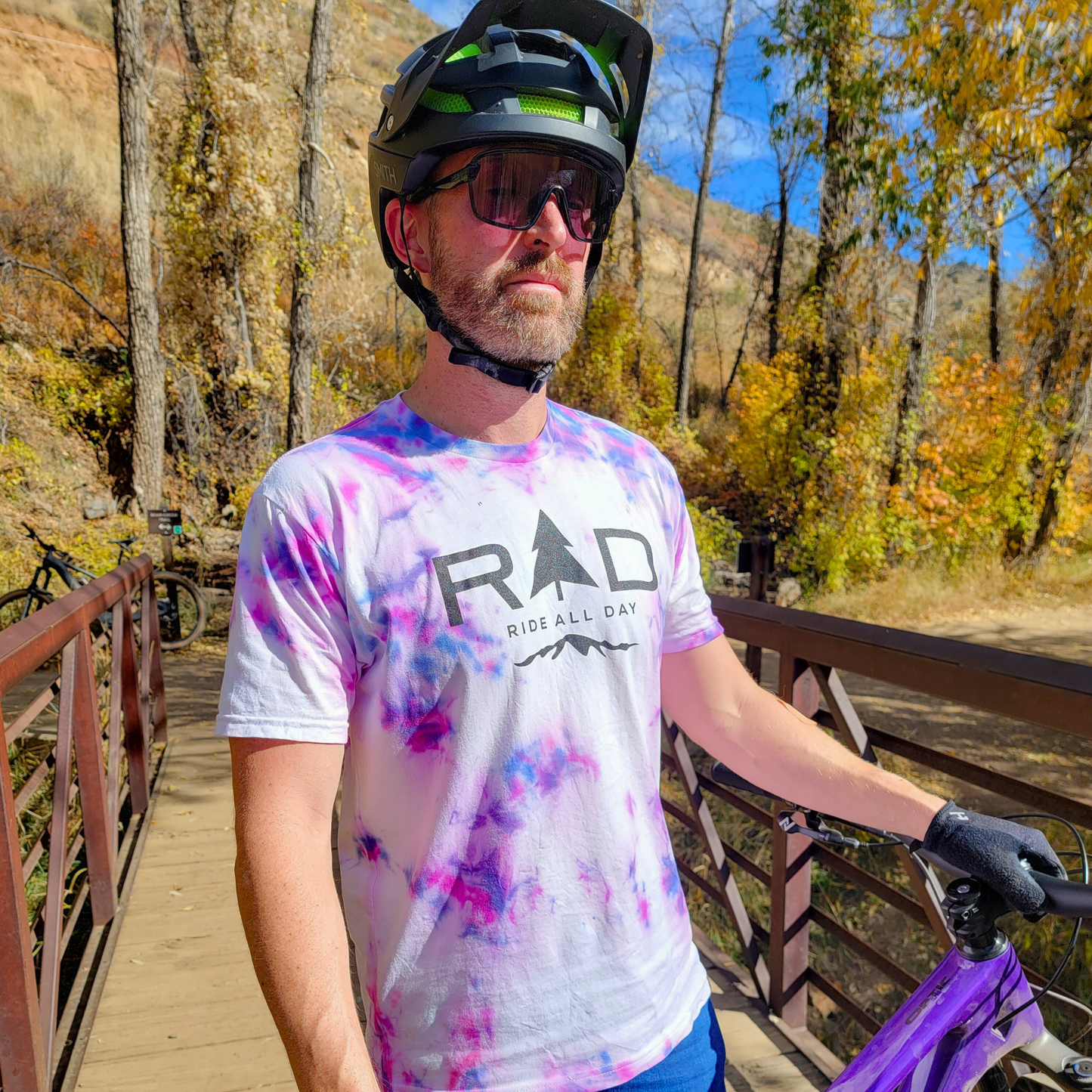 Ride All Day Apparel Custom Tie Dye T-Shirt