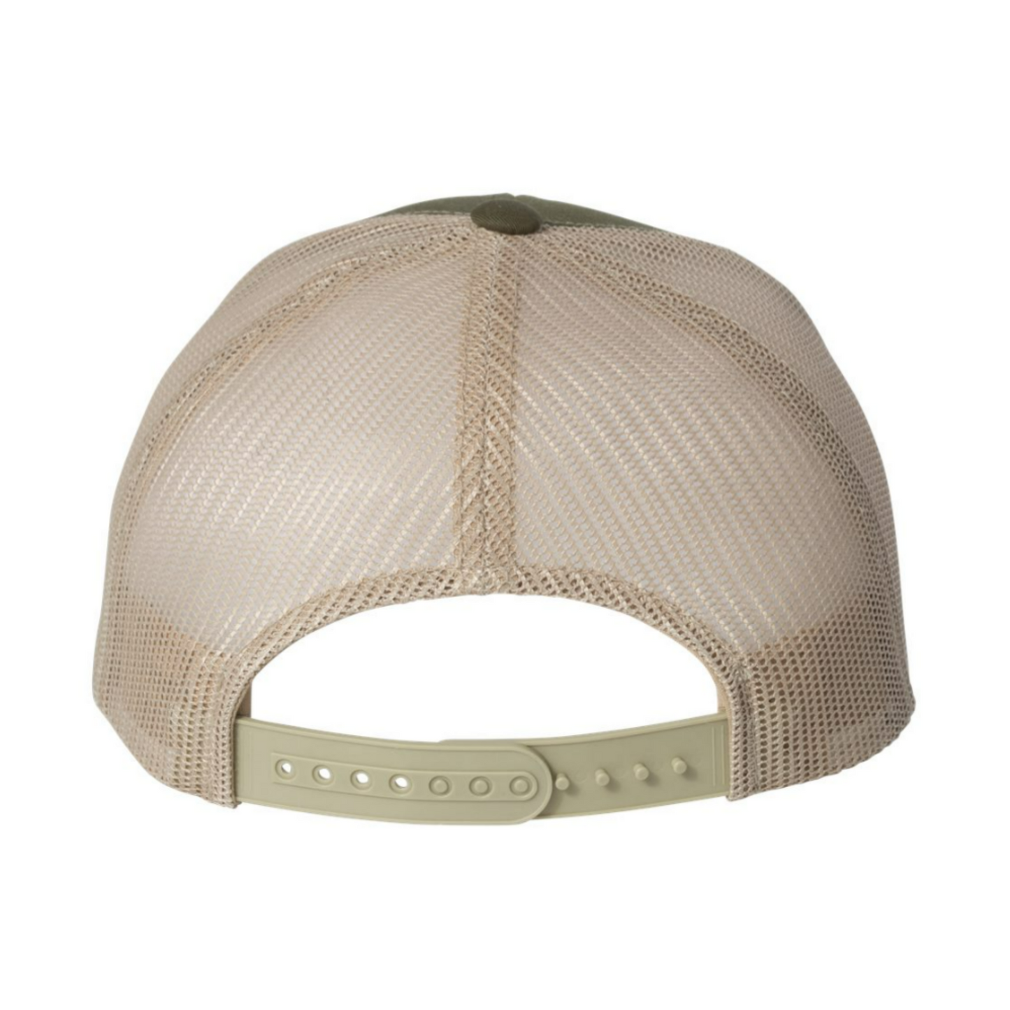 PVC Rubber Patch Curved Bill Hat | Moss/Khaki