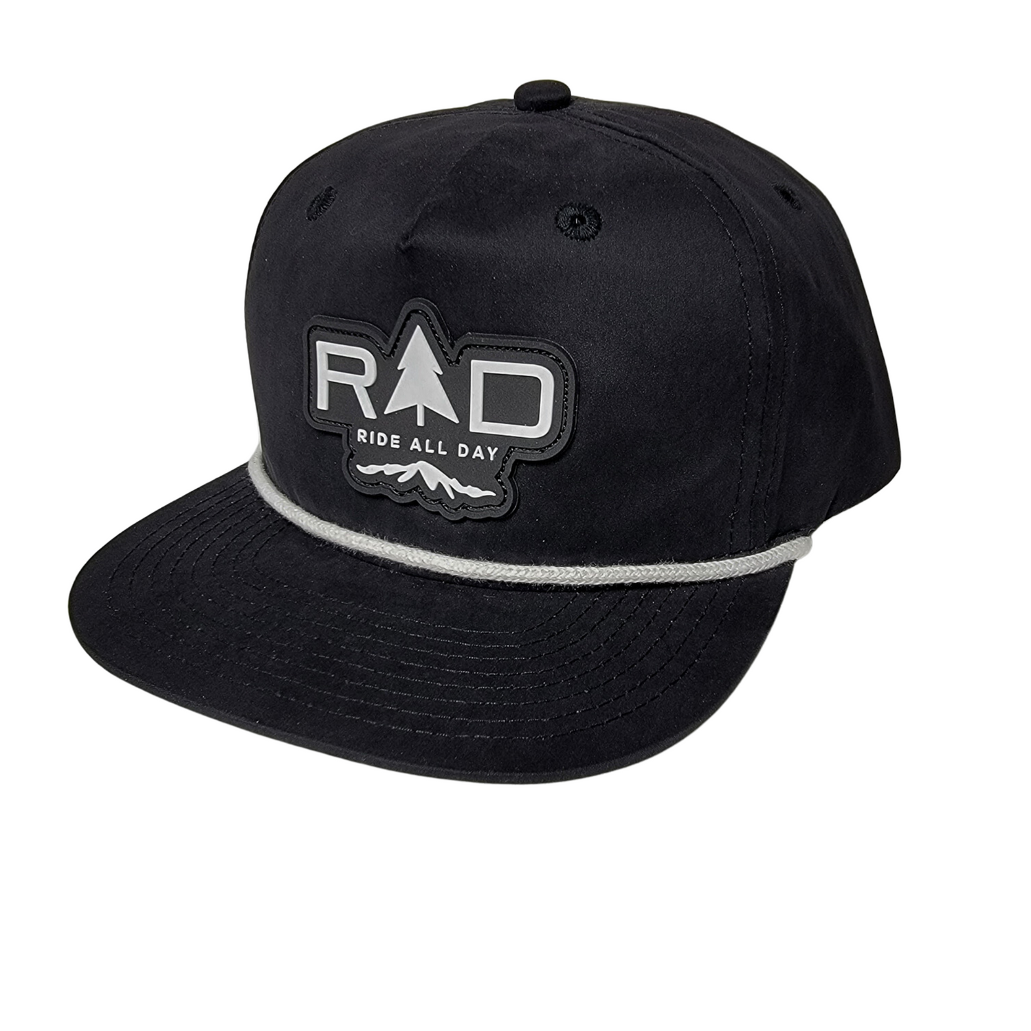 Ride All Day Apparel 5-Panel hat in black color