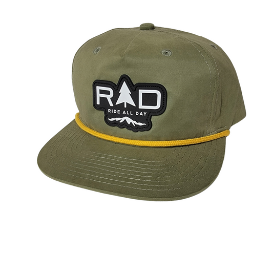 Rubber Patch 5-Panel Hat | Olive