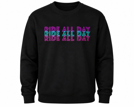 Crew Neck Sweatshirt | Neon Lights