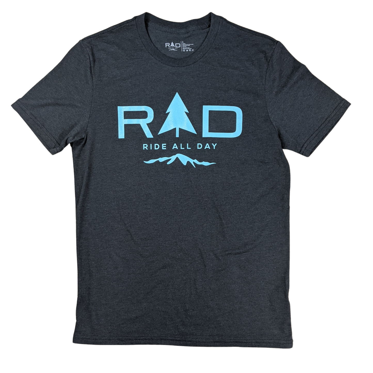 RAD classic logo tech tee in turquoise